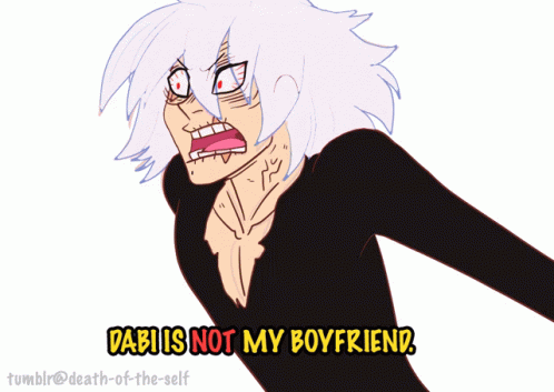 Woman Screaming Dabi Is Not My Boyfriend GIF