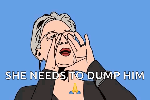 Woman Screaming Dump Him GIF
