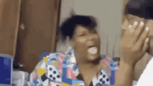 Woman Screaming Getting Pimp Slap With Powder GIF
