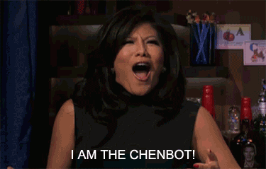 Woman Screaming I Am The Chenbot!