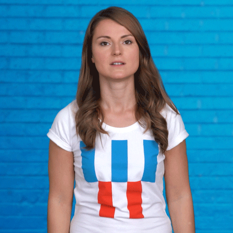 Woman Shaking Head Oy Vey GIF