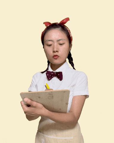 Woman Signs Back Off GIF