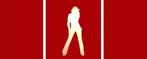Woman Silhouette In Front Of Nightmare Circle GIF