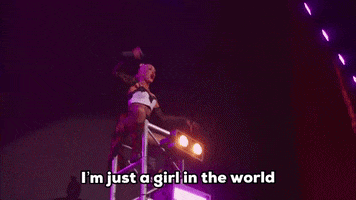 Woman Singing I'm Just A Girl In The World GIF