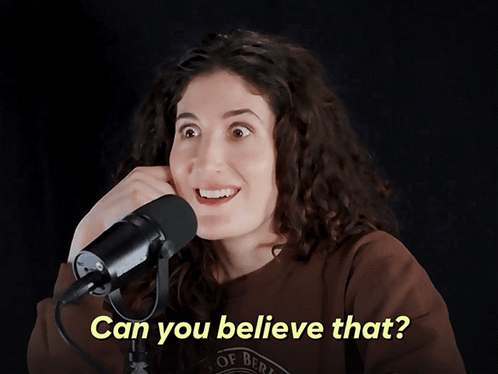 Woman Singing Into Microphone Can You Believe That