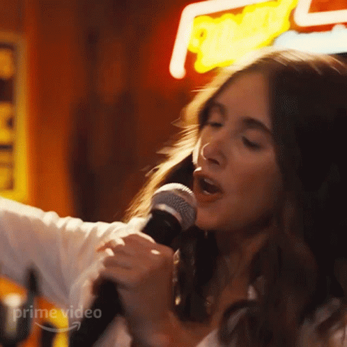 Woman Singing Into Microphone Prime Video GIF