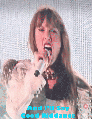 Woman Singing Into Microphone Saying And I'll Say Good Riddance GIF