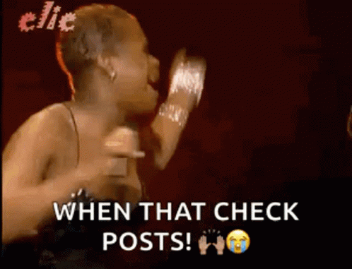 Woman Singing Into Microphone When That Check Posts GIF