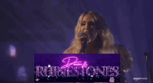 Woman Singing Into Microphone