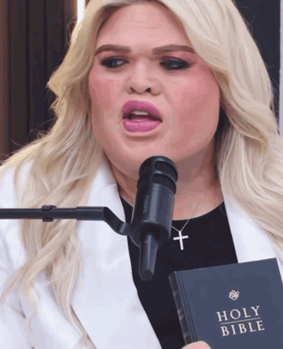 Woman Singing Into Microphone GIF