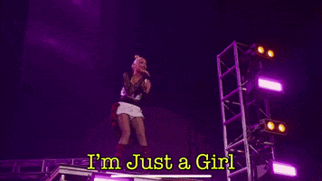 Woman Singing On Stage I'm Just A Girl GIF