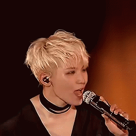 Woman Singing Tongue Out Microphone