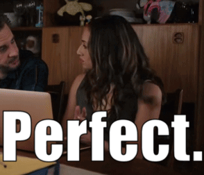 Woman Sitting at Laptop With Perfect