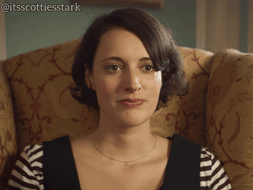 Woman Sitting in Chair Tough Crowd
