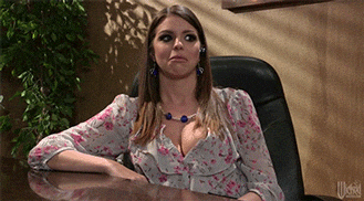 Woman Sitting It Gets Pretty Messy Over There GIF