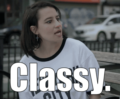 Woman Sitting on Bench with Classy Shirt