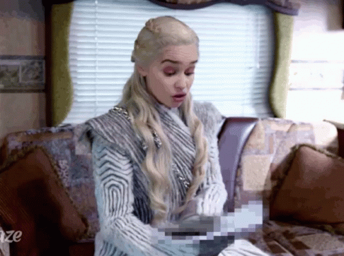 Woman Sitting on Couch Maze