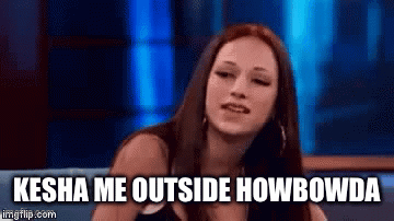Woman Sitting on Couch With Kesha Me Outside Howbowda