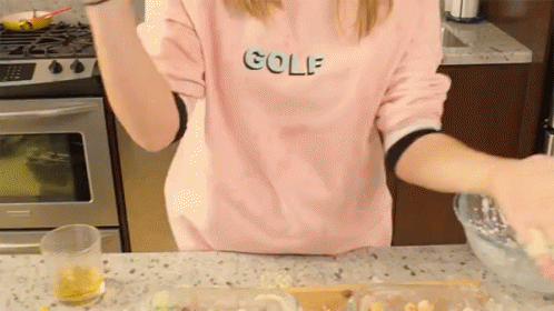 Woman Slap And Knead Dough GIF
