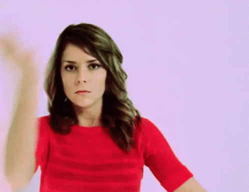 Woman Slapping Face Then Falling GIF