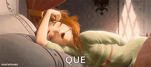 Woman Sleeping With Que