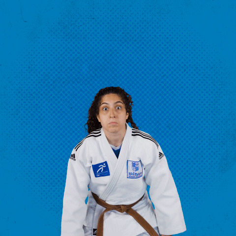 Woman Slow Judo Chop GIF