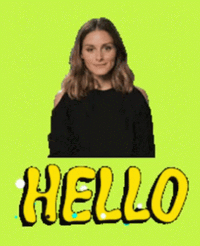 Woman Smiling and Waving Saying Hello
