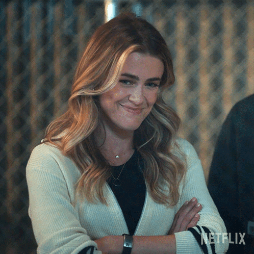 Woman Smiling Arms Crossed Netflix