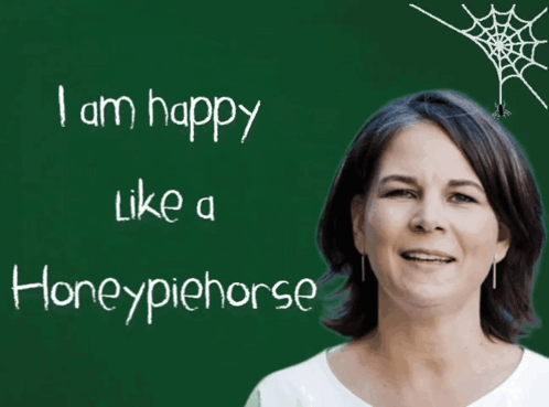 Woman Smiling In Front Of Chalkboard I Am Happy GIF