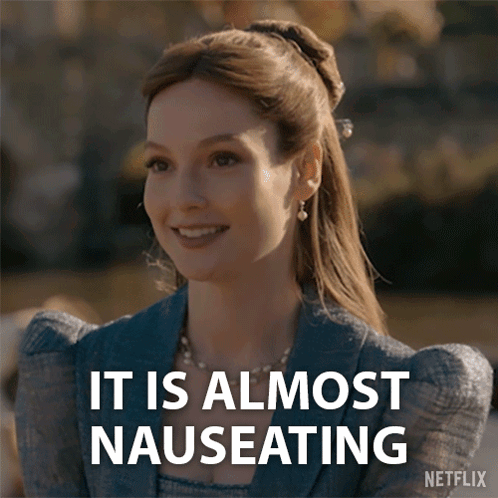 Woman Smiling It Is Almost Nauseating