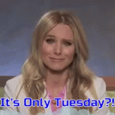 Woman Smiling It's Only Tuesday