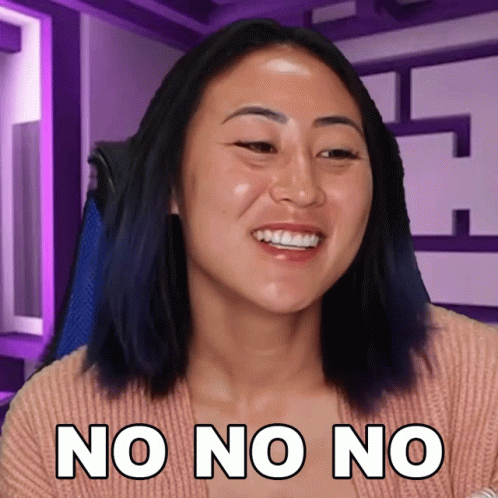 Woman Smiling No No No GIF