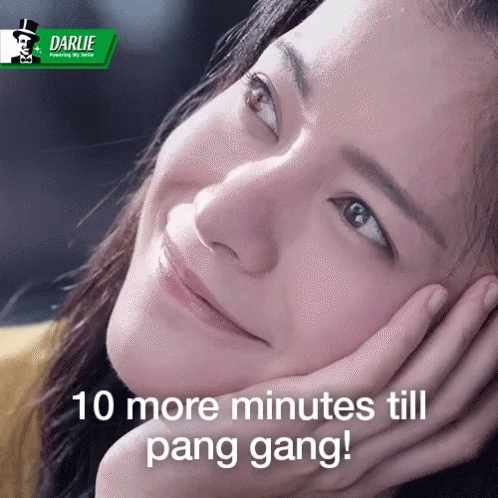 Woman Smiling Saying 10 More Minutes Till Pang Gang