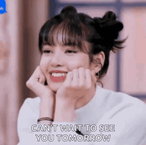 Woman Smiling Saying Can't Wait to See You
