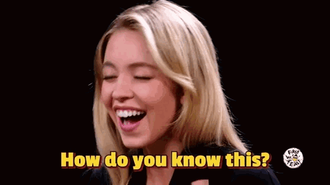Woman Smiling Saying How Do You Know This