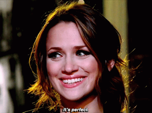 Woman Smiling Saying It's Perfect