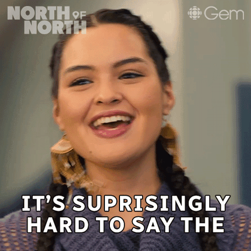 Woman Smiling Saying North of North