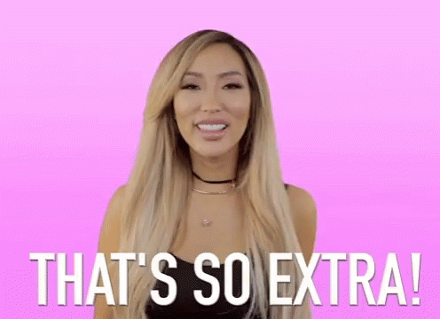Woman Smiling Saying That's So Extra