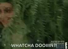 Woman Smiling Saying Whatcha Dooiiiin