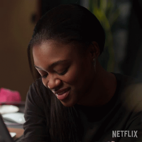Woman Smiling Saying Yeah Right GIF