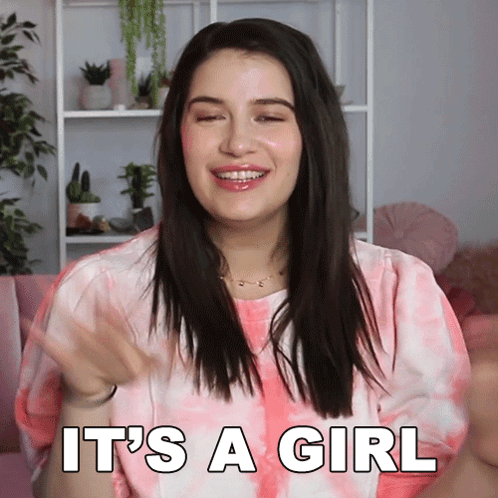 Woman Smiling Says Its A Girl GIF