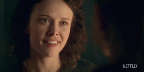 Woman Smiling With Good Night Netflix GIF