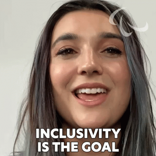 Woman Smiling With Inclusivity Is The Goal