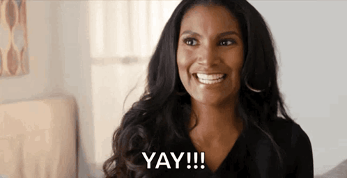 Woman Smiling With Yay GIF