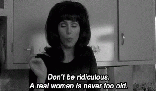 Woman Smoking Cigarette Saying Don't Be Ridiculous