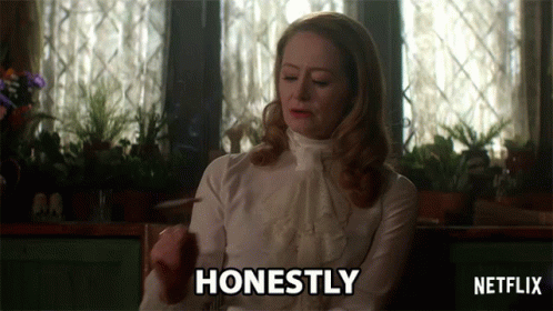 Woman Smoking Cigarette Saying Honestly