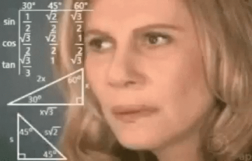 Woman Solving Equations Thinking Meme GIF
