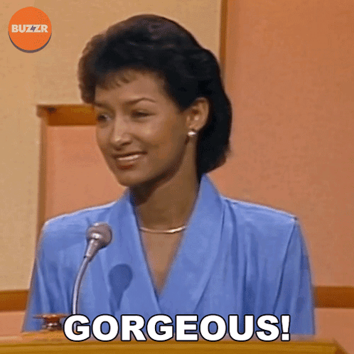 Woman Speaking Into Microphone With Gorgeous GIF