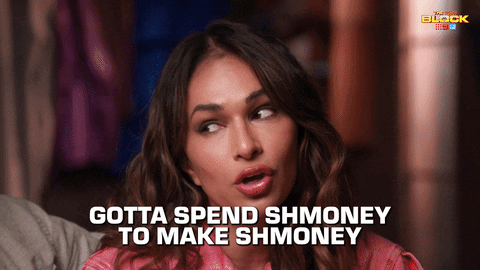 Woman Spend Money To Make Money GIF