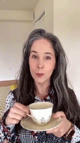 Woman Spilling The Tea Animation GIF